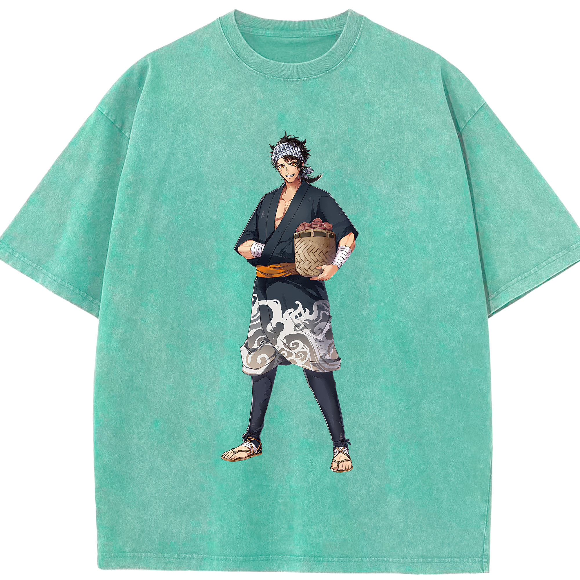 （画像用） 刀剣乱舞 Touken Ranbu 綿100% ヴィンテージ風 半袖Tシャツ（フロントプリント）